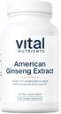 Vital Nutrients - 미국 인삼 - 에너지 지원 - 정신 및 물리적 내구시간 - 100 병 당 채식 캡슐 - 250 mg