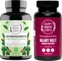행복한 건강한 Hippie Beetroot 캡슐 & 유기 Ashwagandha 긴장 지원 보충교재 캡슐