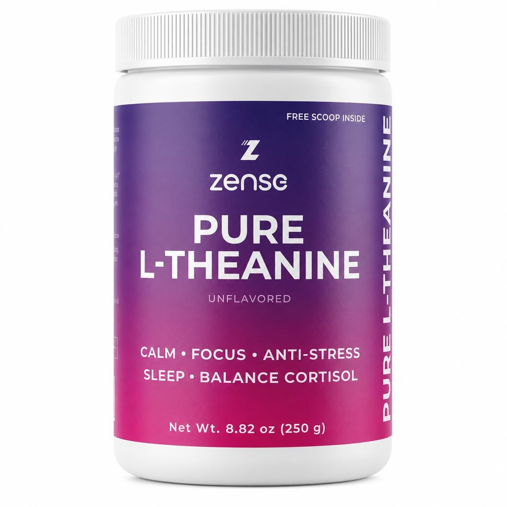 순수한 L-Theanine 분말 100% [266gm-1,250 봉사] 자연적인 L-Theanine 보충교재 - 설탕, 콩, 충전물, Melatonin, 비 GMO, 채식주의자의 단지 1 성분, 무료