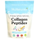 Nunaturals 교원질 펩티드 분말 (유형 I, III), 피부, 머리 및 못, 24oz를 위해