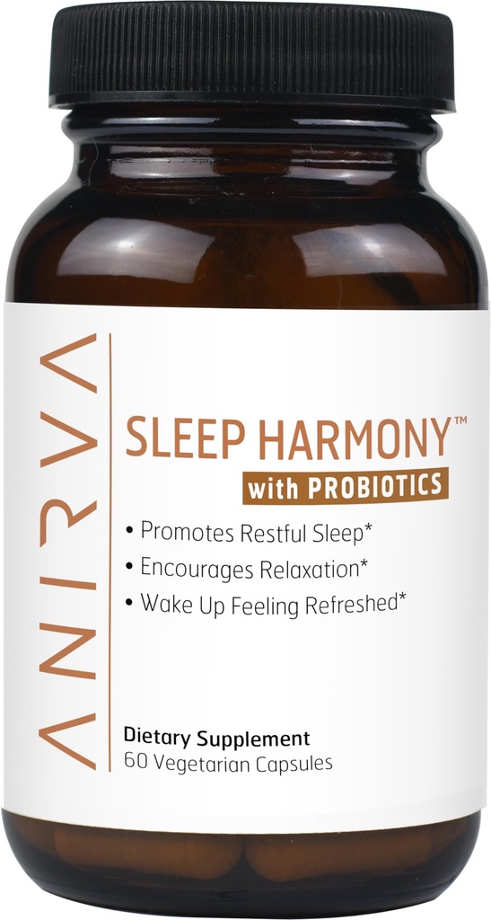Sleep Harmony - Probiotics, Magnesium, Ashwagandha, Chamomile, GABA, Melatonin과의 자연 수면 보충 - 휴식, 스트레스 완화, 더 나은 수면 보조를위한 보충을 형성하는 빗