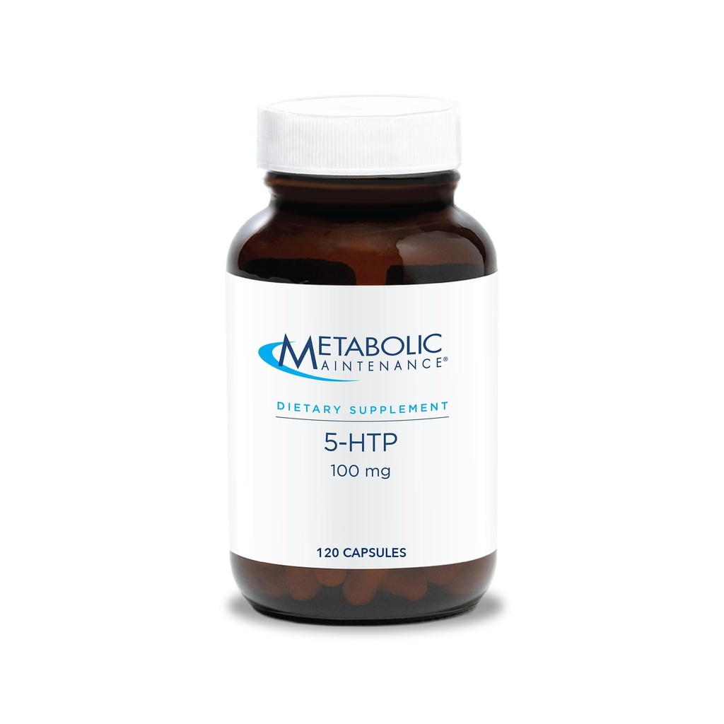 대사 유지 보수 5-HTP - 100 mg 5-Hydroxytryptophan를 전달 - Serotonin Pathways, 긍정적 인 전망 및 Restfuness - 120 서빙 - 120 캡슐 지원