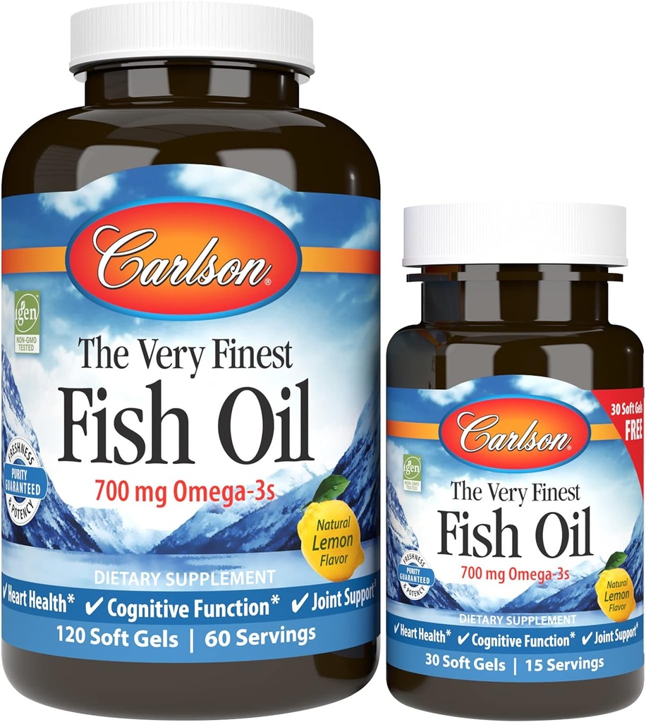 매우 Finest Fish Oil 700 밀리그램 120 + 30 무료 Sgels
