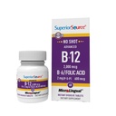 우수한 근원 탄 진보된 B-12 2,000 mcg B-6/Folic 산 600 mcg - 여성 & 남자를 위한 Folic 산 - B 비타민 보충교재 지원 에너지 & 세포 건강 - 60 이하 언어적인 용해 정제