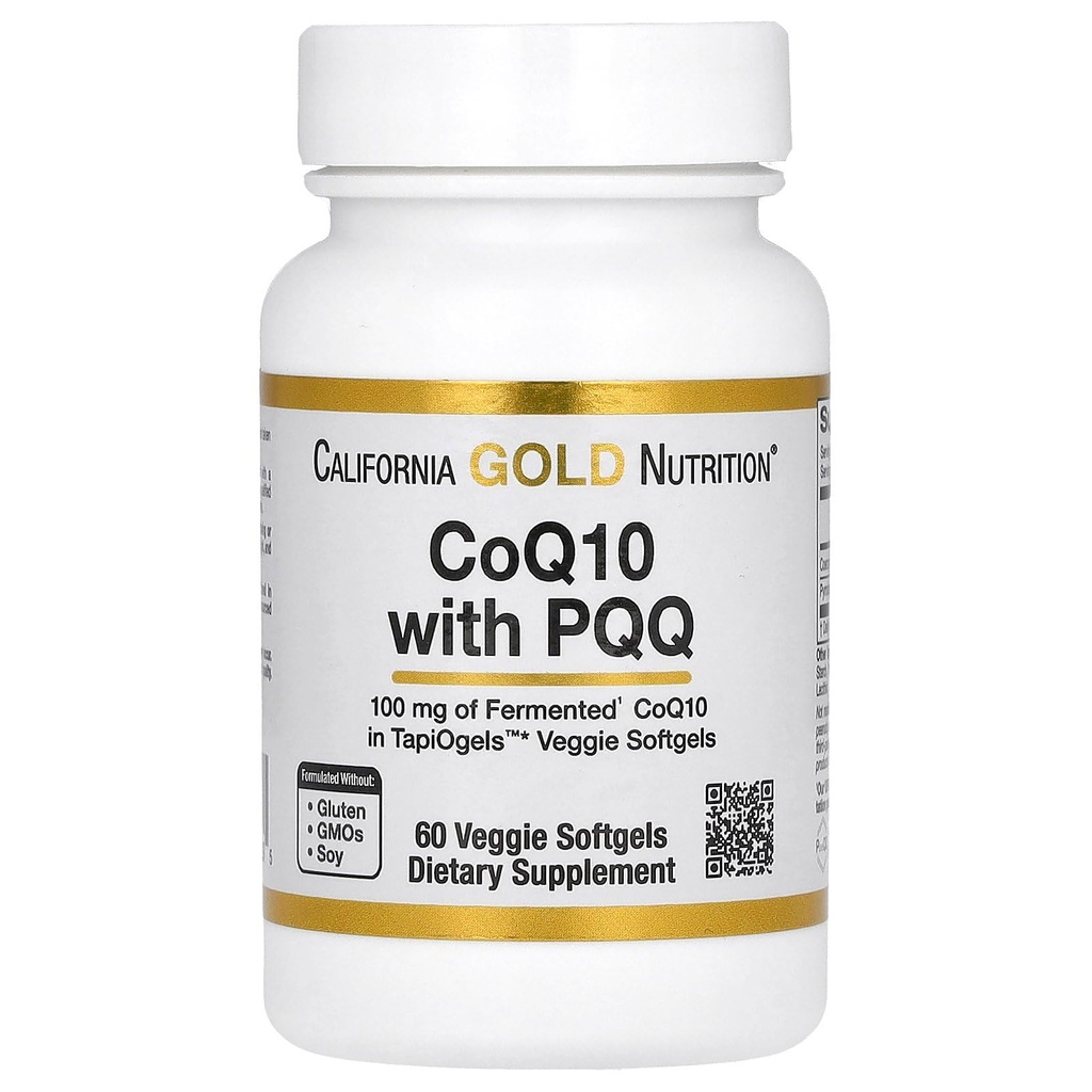 PQQ, Ubiquinone USP를 가진 캘리포니아 금 영양 CoQ10, 해바라기 Lecithin, 100 mg, 60 Veggie Softgel를 가진 Tapioca Veggie Softgel