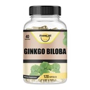 은행나무 Biloba 1800mg의 은행나무 Biloba 유기, 기억 & 뇌 기능 지원은, 집중과 Cognitive 지원, 명확성, 120의 Veggie 모자, 비 GMO, 120Caps를 개량합니다