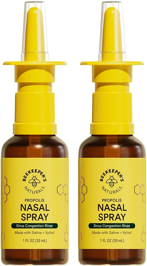 비키의 자연적인 Nasal는 Propolis, Xylitol & Saline, Clears Nasal Congestion, Sinus Canal, & Decongest Sinus Cavities, 1개의 fl oz (포장 2)를 가진 성인을 위해 살포합니다