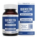 Quercetin Complete® Quercetin Phytosome 와 50X 높은 흡수, 임상적으로 입증 및 특허 Quercefit – Quercetin의 가장 효과적인 형태 – Bromelain, 아연 & 비타민 C (60 캡슐)로 강화