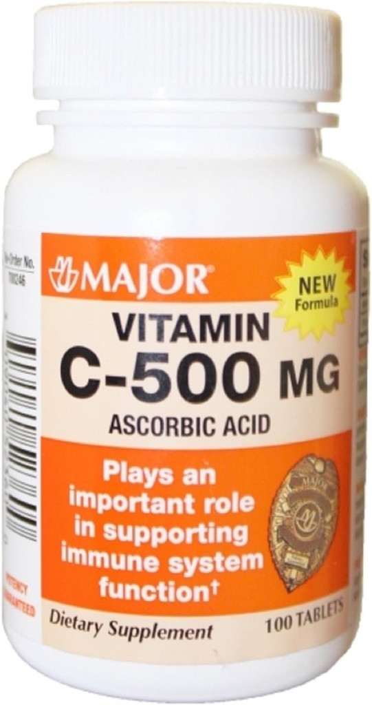 주요 비타민 C 500 mg - 100 탭 (3 팩)
