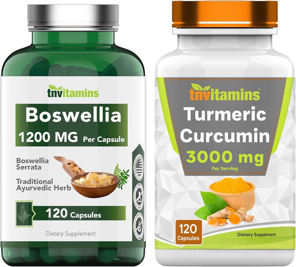 Boswellia Serrata & Turmeric Curcumin 와 검정 Pepper