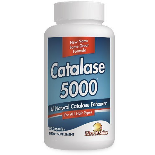 Rise-N-Shine Catalase 보충교재 5000 - 머리 건강 지원을 위한 강력한 산화 방지제 효소 - 강한 머리를 위한 머리 보충교재 - 60의 캡슐 (30 일 공급)