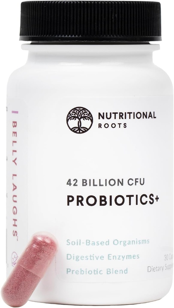 영양 뿌리 - Probiotics + - Soil 기반 Organisms, Probiotics, Prebiotics - 소화 효소 - 지연 방출 - 다이어트 보충 - 1 개월 공급 - 30 캡슐