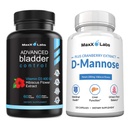 여성 및 남성 60Ct + D Mannose 캡슐에 대한 고급 Bladder 제어 보충제 - 빠른 행동 1400 MG 여분의 힘 DMannose Bladder 건강 120 Ct