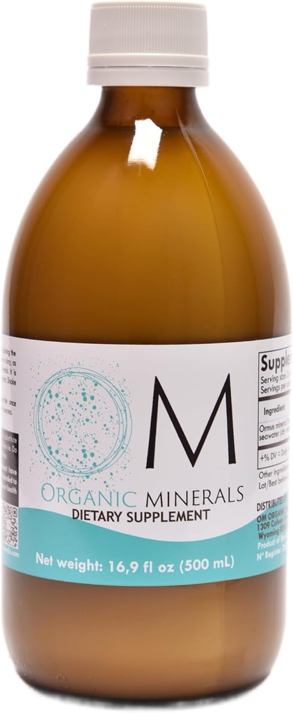 Ormus 유기 광물 500 mL - Ormus 순수 프리미엄 - 농축 - 깊은 - 대서양 물에서 광물 - 모노 원자 - 1 단위