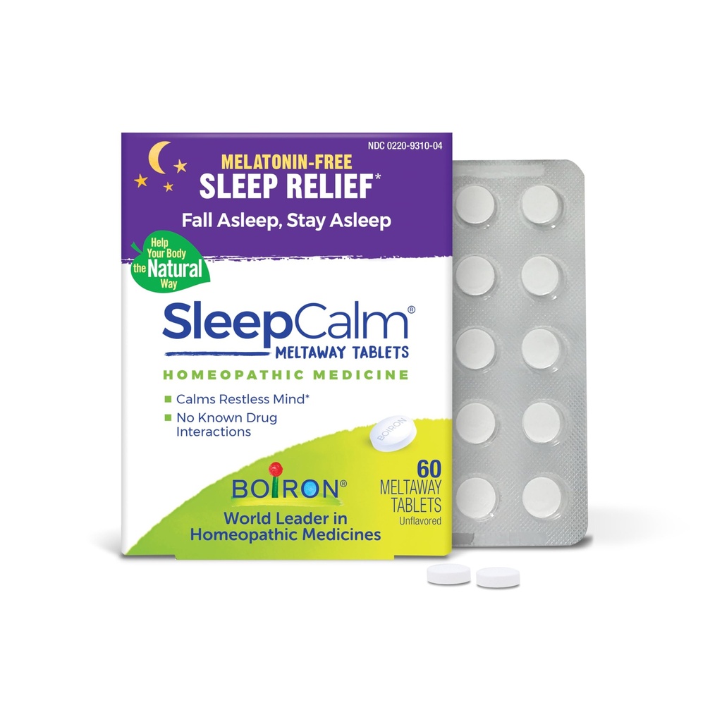 Boiron SleepCalm Sleep Aid for Deep, Relaxing, Restful Nighttime Sleep - Melatonin-Free 및 Non Habit-Forming - 60 개