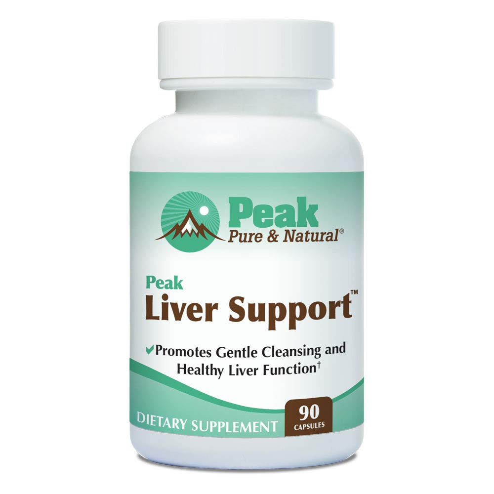Peak Pure & Natural Peak Liver 지원 우유 이틀 기반 간호 지원 보충 | Liver Cleanse and Detox | 90 캡슐