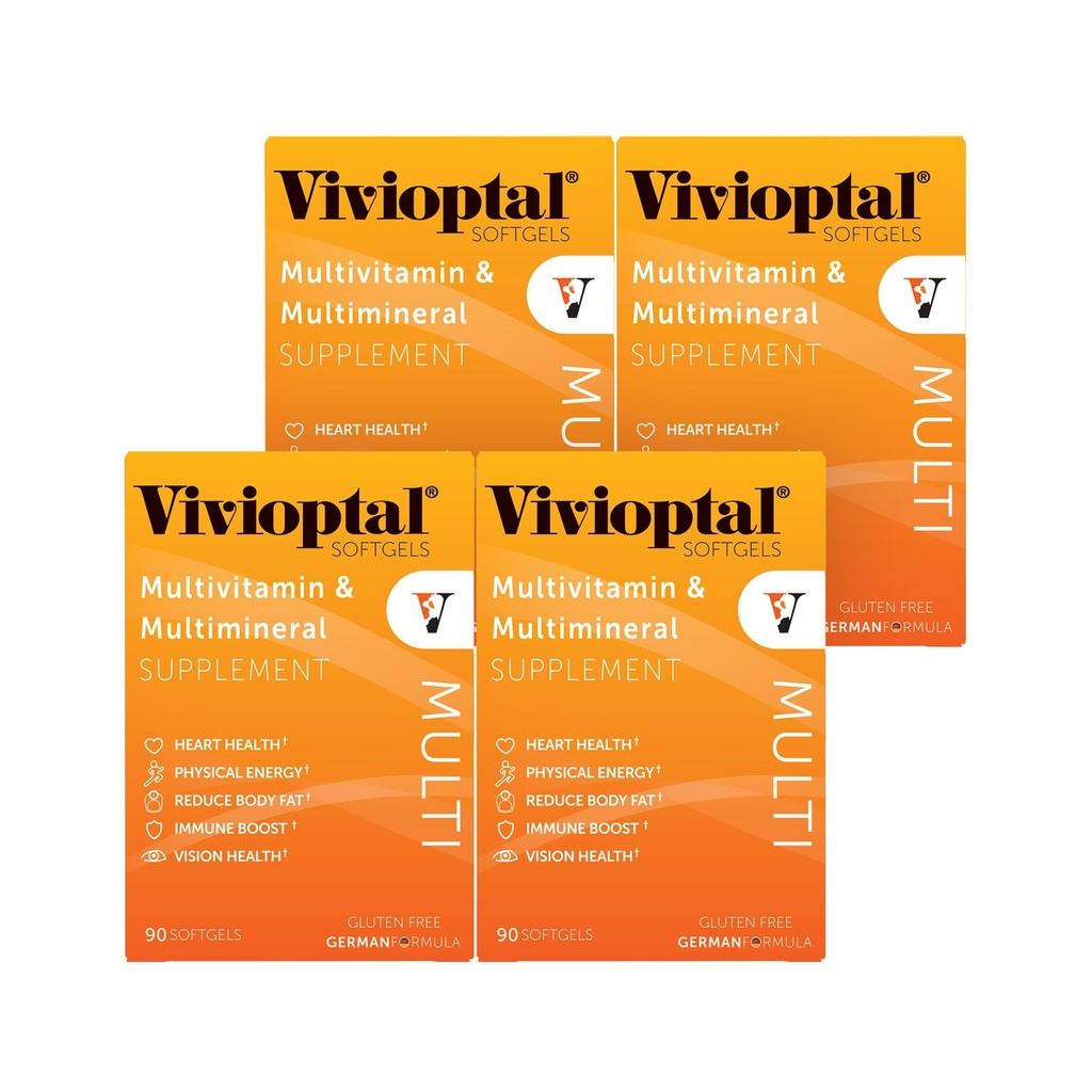 Vivioptal 멀티, 90 Softgels (1 년 공급), Multivitamin & Multimineral, 글루텐 무료, 독일 공식