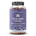 여성용 Cool Menopause 보조제 – Hormonal Hot Flash Relief, Weight Support, & Night Sweat – Vitex Chaste Tree & Black Cohosh – 60 채식 소프트 캡슐