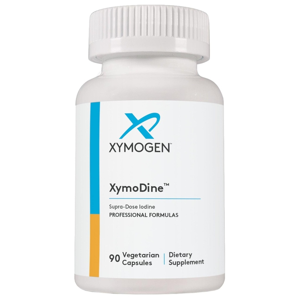 XYMOGEN XymoDine Iodine 보충교재 - Thyroid 호르몬 (90 채식 캡슐)의 건강한 종합을 지원하기 위하여 높은 힘 Iodine 12.5 g