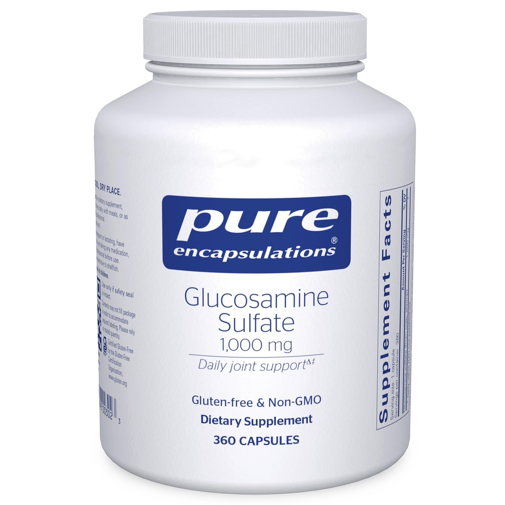 Pure Encapsulations Glucosamine Sulfate 1,000 mg | 관절 지원 및 기동성, 연골 건강 및 연결 티슈 * 360 캡슐