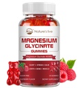 마그네슘 글리세라이드 Gummies, 설탕 마그네슘 글리세라이드 400mg, 마그네슘 L-Threonate 200mg Calm Mood, 근육, 뼈 & 성인을위한 수면, 60 라즈베리 Gummies