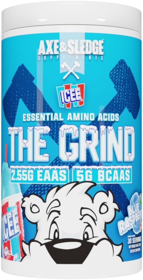 Grind Essential Amino Acids, 분지 체인 아미노산, 30 서빙 (ICEE Blue Raspberry)