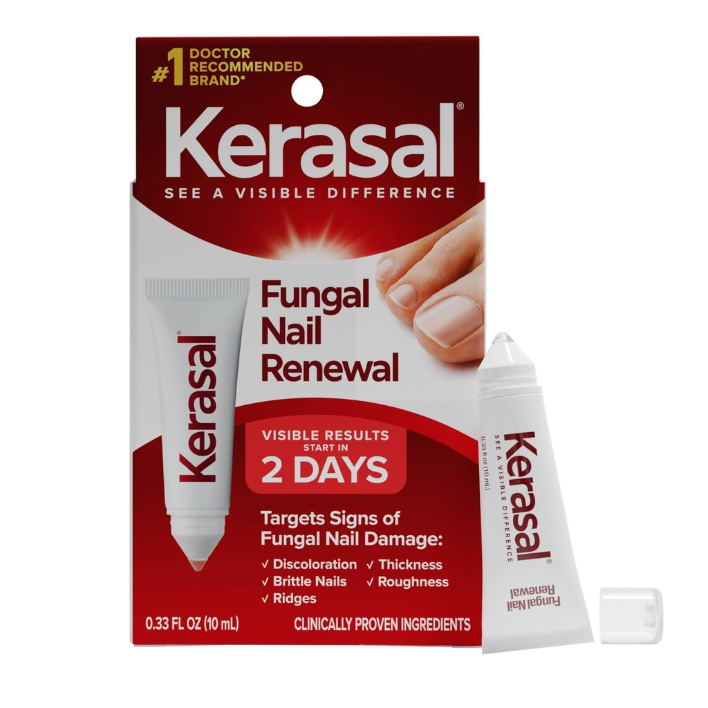 Kerasal Nail Fungus Extra Strength | 손상된 손톱, 0.33 fl oz (패키지 May Vary)를 위한 복원형 네일 수리