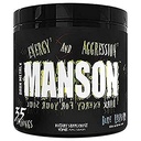 DARK METAL Inc. Manson High Stim Pre Workout Powder, 에너지 초점 강도, Beta Alanine L-Carnitine Caffeine Infinergy, 35 Srvgs, 블루 라즈베리로드