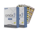 Omax3 Pro-Strength Ultra-Pure Omega-3 물고기 기름 - 1000 mg - 최대 직업적인 합동 & 근육 지원 - EPA DHA - 증명되는 NSF - 60/per Softgel 물집 (포장 2)