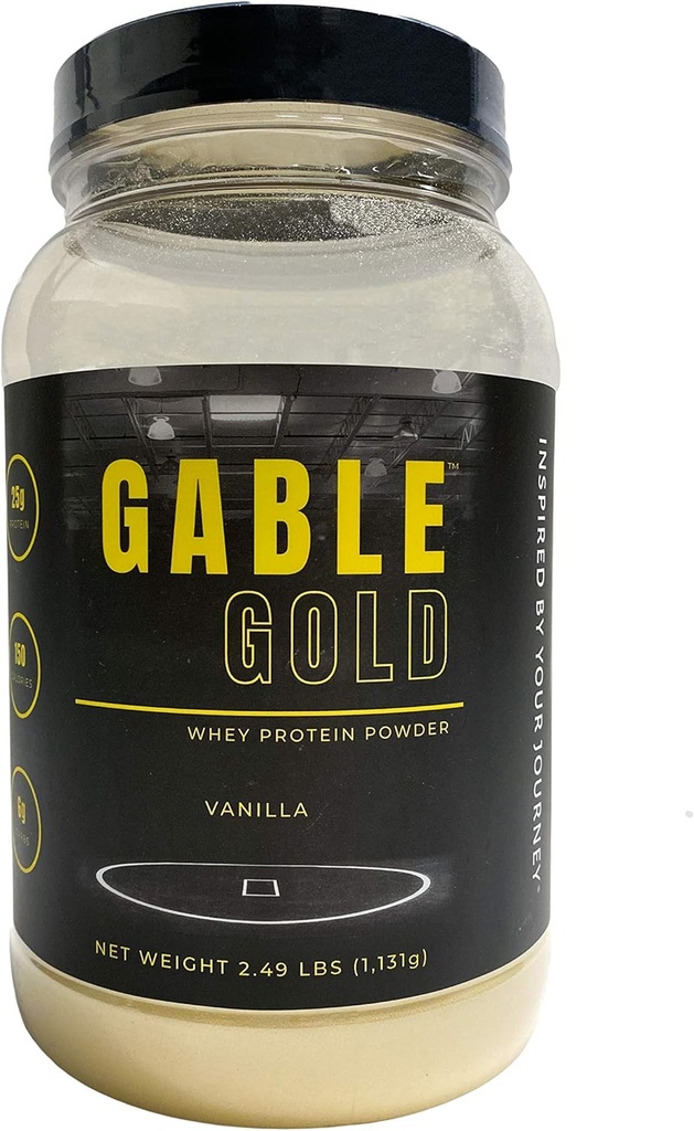 은 별 영양, Gable 금 바닐라 Whey 단백질 분말 + MCT 기름 & Inulin, 추가 설탕 없음, 서빙 당 단백질 25g, 30 서빙, 2.49 Lbs