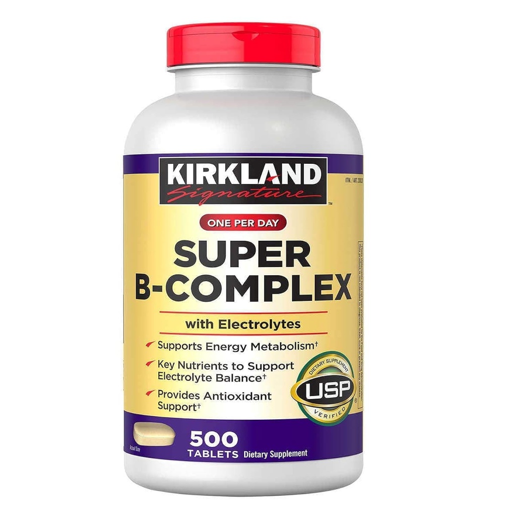 Kirkland Signature Super B-Complex (2-Pack) 와 Electrolytes (2 x 500 태블릿)