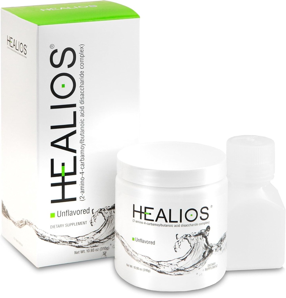 Healios Unflavored 구두 건강 및 규정식 보충교재, 분말 모양, 자연적으로 Sourced L 글루타민 Trehalose L 아르기닌, 10.93 Ounces