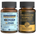 Probiotic 100 억 CFU + 100 억 CFU Gut & Digestive 건강, Vegan Acidophilus Probiotic 보충