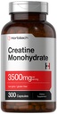 Horbäach Creatine Monohydrate 캡슐 | 3500mg | 300 개 | 비 GMO 및 글루텐 무료 보충
