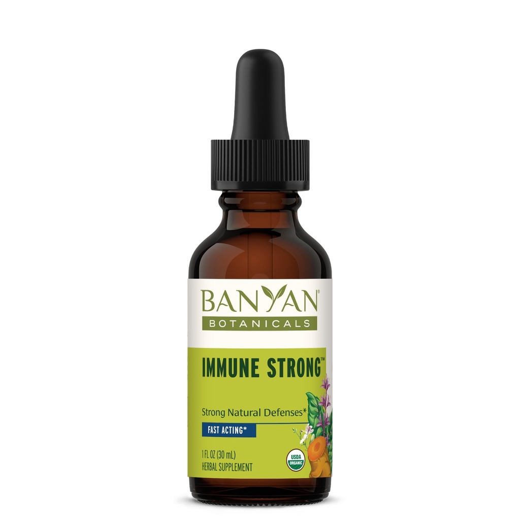 Banyan Botanicals ImmuneTM Strong Liquid Extract - 건강한 면역 체계 * 지원 - 지속적으로, 인증 된 유기, 공정하게 무역