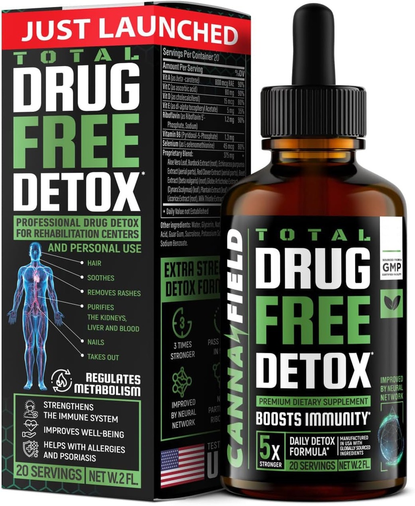 바디 클렌징 액체 Detox 드롭, Liver, Gut Cleanse Detox & 우유 이틀, 프리미엄 Detox 보충, 5-Days Detox