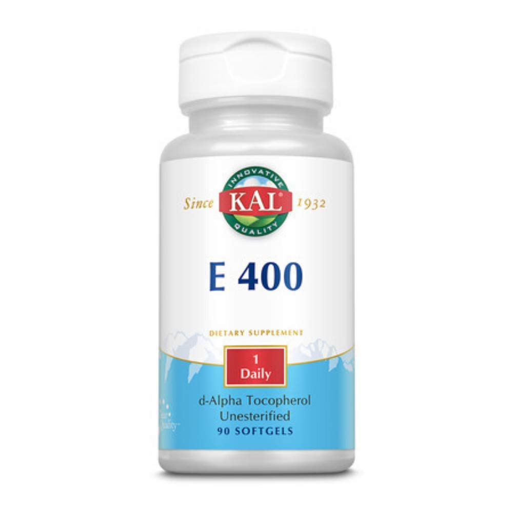 KAL E-400 D 알파 Tocopherol 400 IU Softgels, 90 조사