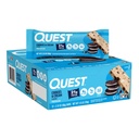 Quest Nutrition Cookies & Cream Protein Bar, 21g Protein, 1g Sugar, 4g Net Carb, Gluten Free, Keto Friendly, 12 개