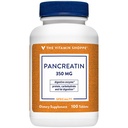 비타민 Shoppe Pancreatin 500MG의 자연적인 소화 효소 보충교재는, 지방, 단백질, 탄수화물 (100 정제)의 소화를 지원합니다