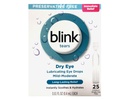 BLINK Tears Eye Drops for Dry Eye, Preservative Free Lubricating Eye Drops, Sterile Single Use Vials, Gentle Eye Care for Mild to Moderate Dry Eye Symptom Relief, 25 Count, 0.01 fl oz Vials