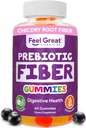 Prebiotic Fiber Gummies by Feel Great Vitamin Co (60 Gummies) | 는 소화 건강, 복원 자연 Gut Flora 및 지원 전반적인 건강 및 면역력을 향상시킵니다. | 채식 및 채식주의