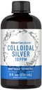 Carlyle Colloidal 실버 | 10 PPM | 8 oz (236 mL) | 나노 실버 기술 솔루션 | 채식주의, 비 GMO, & 글루텐 무료 보충
