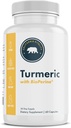 BioPerine, 95 % Curcuminoids가있는 Turmeric - 60 캡슐 - 미국, Vegan, Non-GMO, Gluten-Free 및 Dairy-Free로 만든