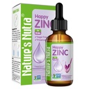 Nature's Nutra 행복한 아연, 아기, 유아, 어린이 및 어린이, TRAACS 킬레이트 아연, 높은 생체 이용성, 비 GMO, Kosher, 2 Fl. Oz (60ml)