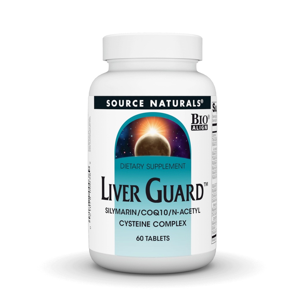 Source Naturals Liver Guard - Silymarin, CoQ10, N-Acetyl Cysteine Complex - 60 정제