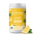 Ultima Replenisher Daily Electrolyte Powder Drink Mix - Sugar Free - Lemonade, 90 서빙 - 6 키 Electrolytes 및 Trace Minerals와 Hydration Powder - Keto Friendly, Vegan, Non-GMO