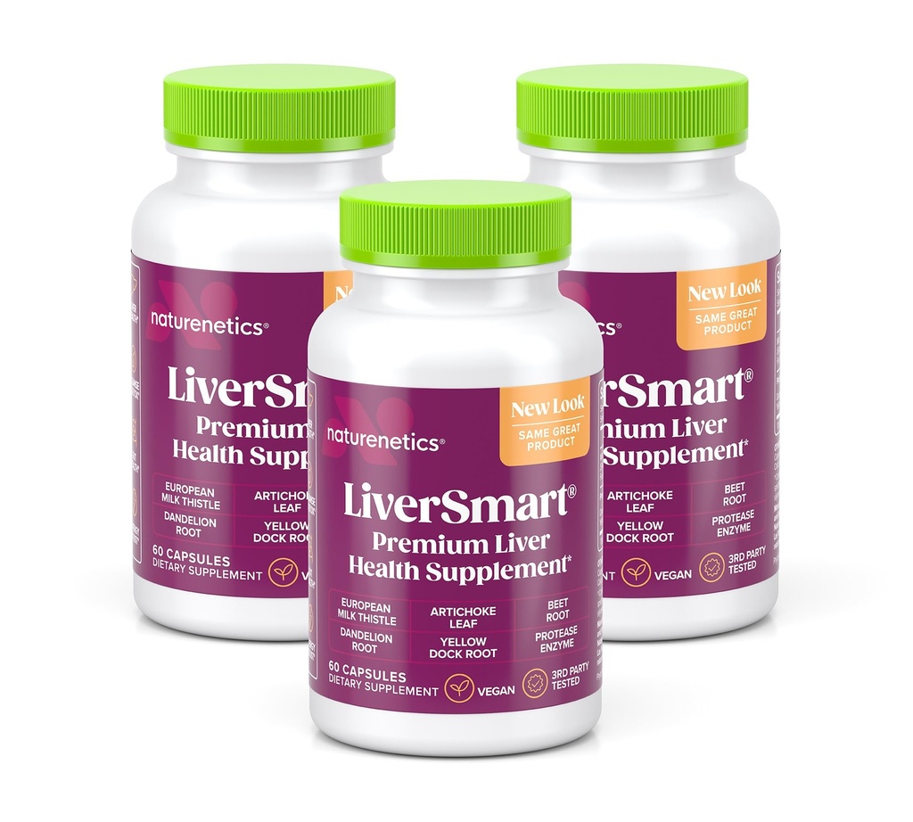 LiverSmart - 유럽 우유 이틀, Silymarin, Artichoke, Dandelion, Yellow Dock Root, Beet Root를 가진 간결 & 수리 공식 - 원조, 갱신 및 지원 간결 건강에 보충 (3)