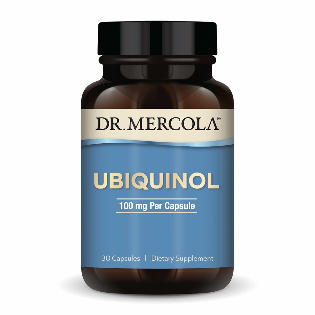 Mercola Ubiquinol 박사 - 100 mg Ubiquinol - 지원 에너지 생산 - 산화 방지제 보충교재 - 비 GMO, 글루텐 자유로운 & Soy 자유로운 - 30의 캡슐 (30의 서빙)