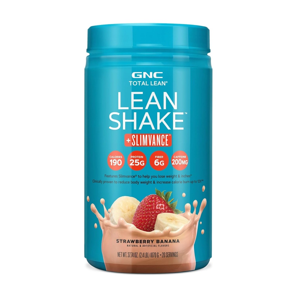 GNC Total Lean Lean Shake + Slimvance Stim - 딸기 바나나 (20 인분)