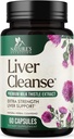 Liver Cleanse Detox & Repair Formula - 20in-1 Silymarin Milk Thistle, Dandelion Root, Artichoke Extract, Turmeric, Choline, & Beetroot - 60 Veggie 캡슐과 고급 간섭 지원 보충